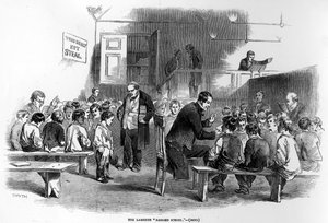 The Lambeth Ragged School, illusztráció a „The Illustrated London News”-ból, 1846. április 11. alkotó: English School